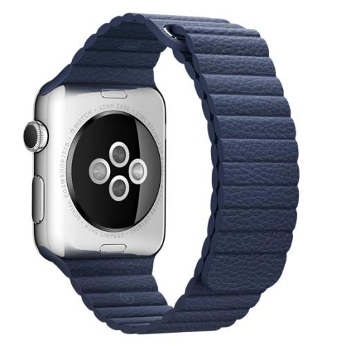 Apple Band 42 mm Correa Loop de piel azul noche Correa smartwatch Fnac